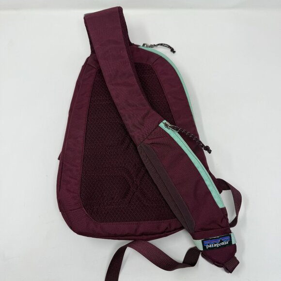 Patagonia Atom 8L Sling Bag Backpack Purple Plum and Seafoam Blue VGUC Hiking - Picture 3 of 6